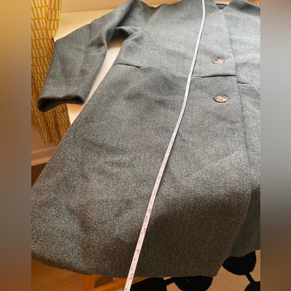 NWT Old Navy Long Women's Green Gray Coat Size Small Tall - Picture 10 of 10